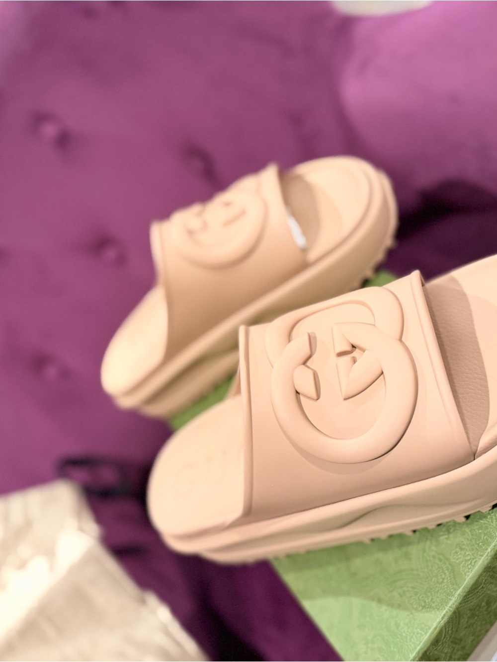 Men’s Gucci Logo Platform Slide Sandals - Picture 6 of 8